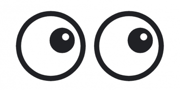 Aufkleber Comic Augen